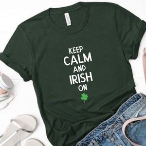 Keep Calm and Irish On | St. Patricks Day Tee